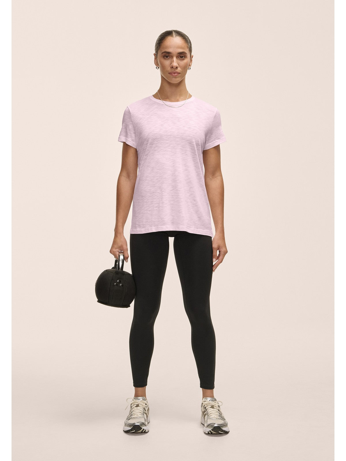 Koszulka damska CASALL Soft Texture Tee kolor różowy