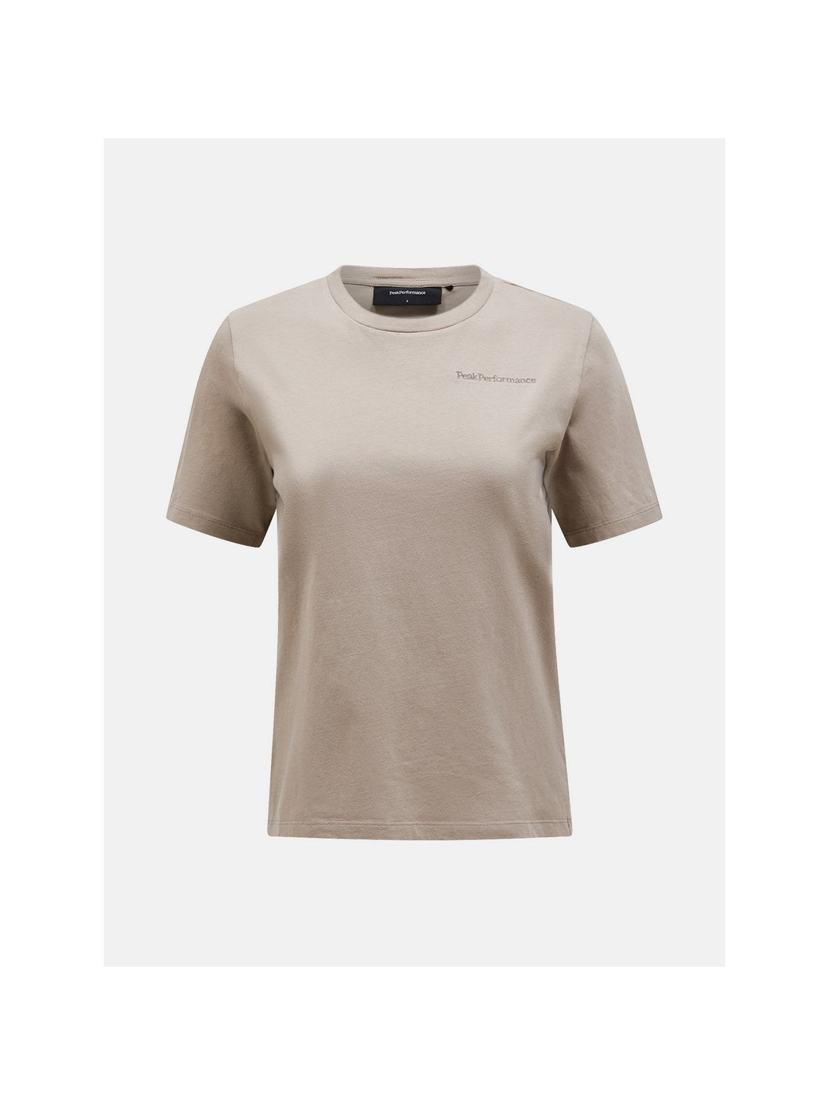 Koszulka damska Peak Performance W Original Small Logo Tee beżowy - Adventure Sports