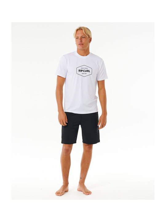 Lycra RIP CURL Stapler Upf S/S biały - Adventure Sports
