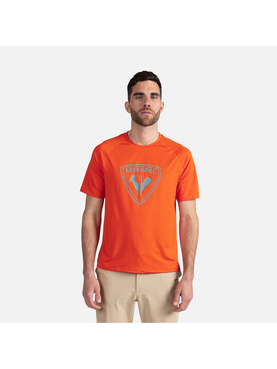 Koszulka treningowa męska ROSSIGNOL Westweg Shield Tee złoty - Adventure Sports
