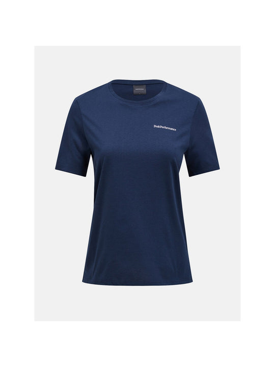 Koszulka PEAK PERFORMANCE Explore Logo Tee Women niebieski - Adventure Sports
