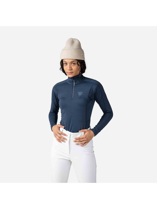 Bluza ROSSIGNOL W Classique 1/2 Zip granatowy
