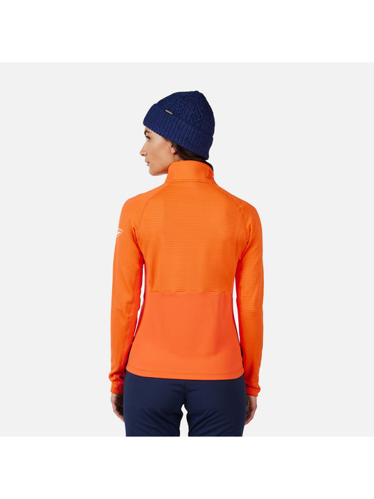 Bluza damska ROSSIGNOL W Blackside Mix HZ Fleece pomarańczowa
