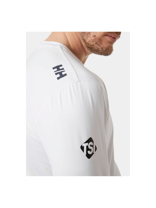 Koszulka HELLY HANSEN Am Upf Tech Ls biały - Adventure Sports
