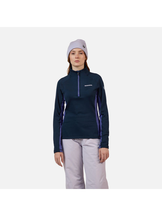 Bluza damska ROSSIGNOL W Blackside Mix HZ Fleece niebieska
