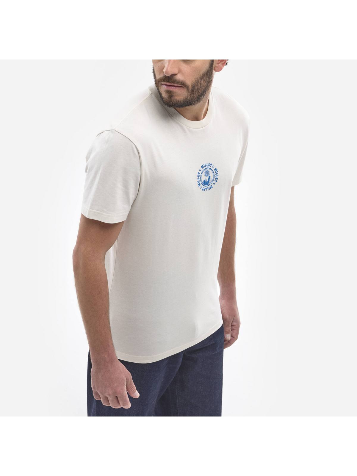 Koszulka MILLET CIMAICOLLAB TS SS M beżowy - Adventure Sports
