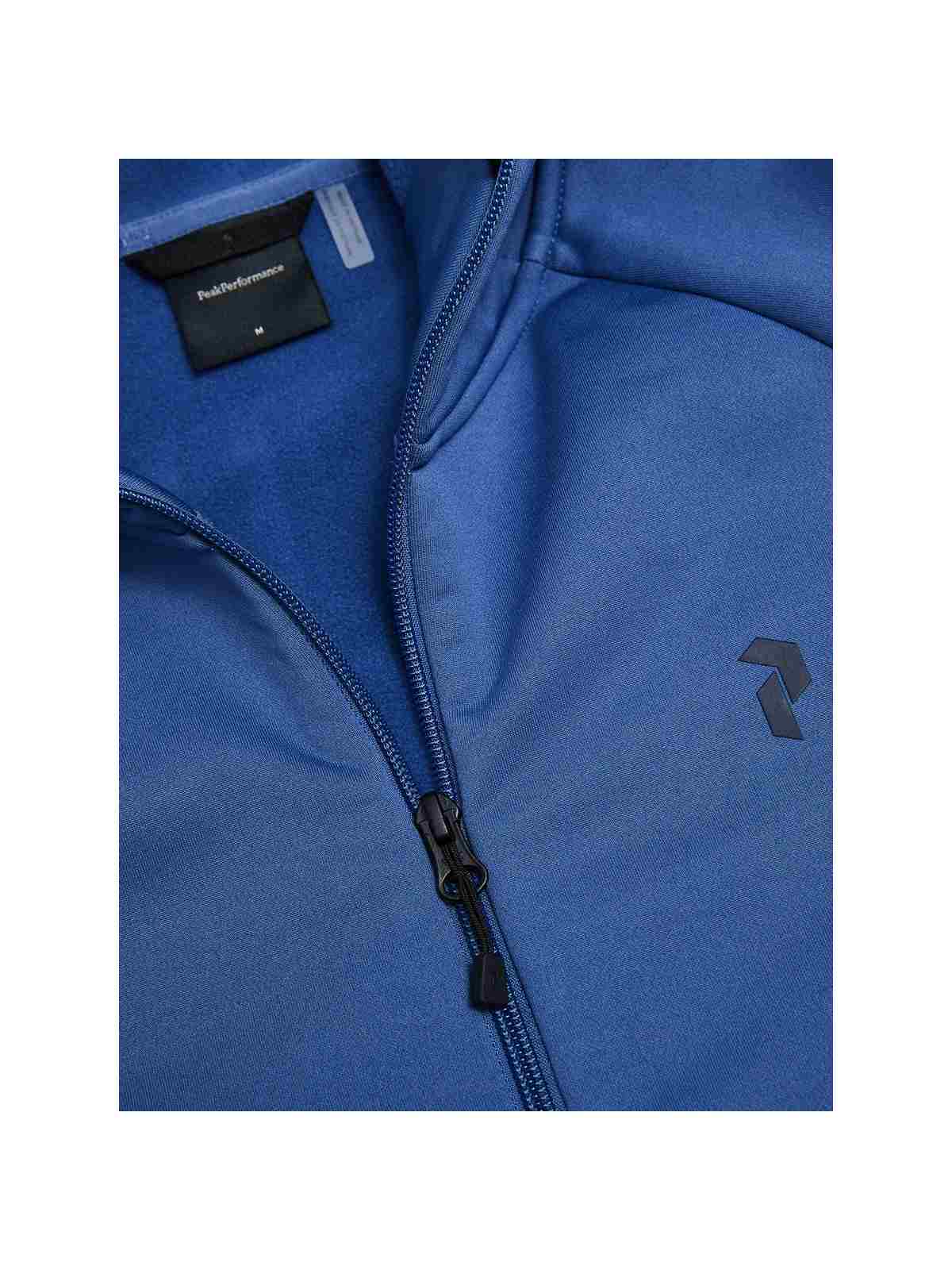 Bluza z kapturem męska PEAK PERFORMANCE Rider Essentials Midlayer Zip Hood niebieska
