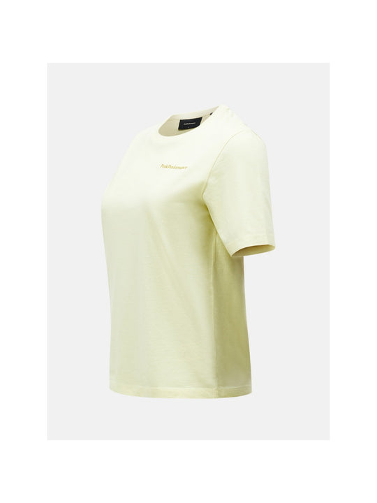 Koszulka damska PEAK PERFORMANCE Original Small Logo Tee żółta
