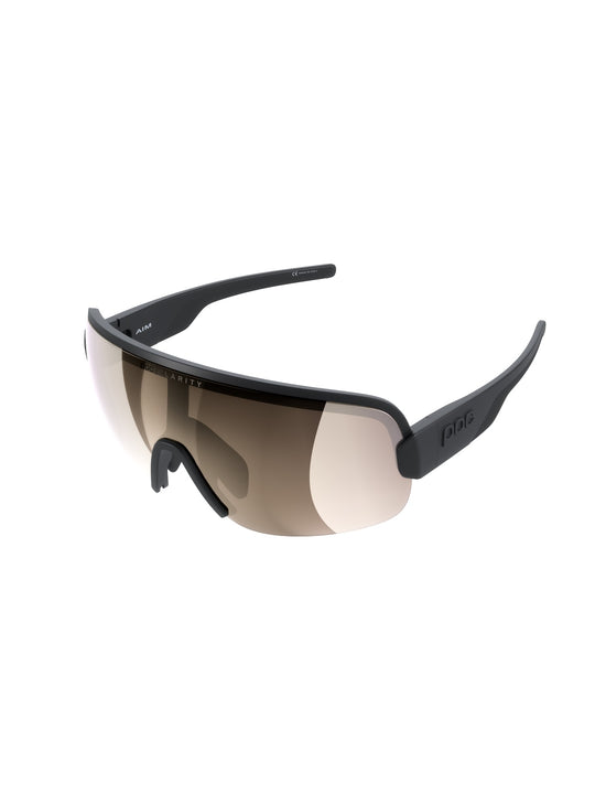 Okulary rowerowe POC Aim czarny - Clarity Trail/Partly Sunny Light Silver cat 2 - TU - Adventure Sports
