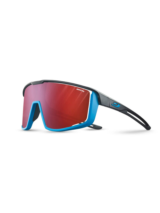 Okulary fotochromowe Julbo Fury - czarny/niebieski | Reactiv High Contrast cat 0-3 - M - Adventure Sports
