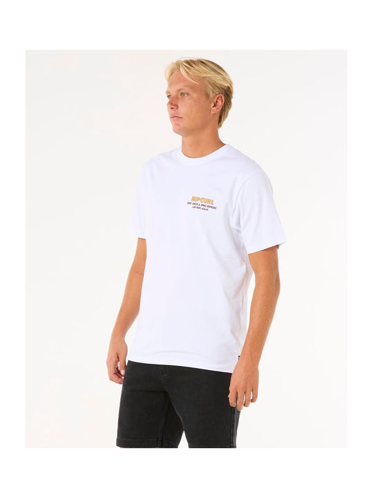 Koszulka RIP CURL Surf Revival Ding Repair Tee biały
