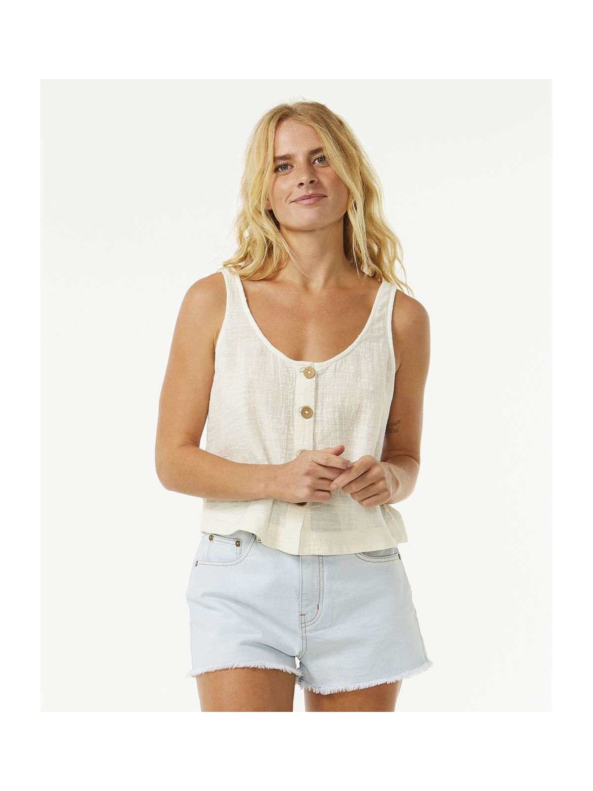 Koszulka damska RIP CURL Classic Surf Tank Ii beżowa