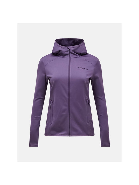 Bluza z kaputerm damska PEAK PERFORMANCE Light Zip Hood fioletowa
