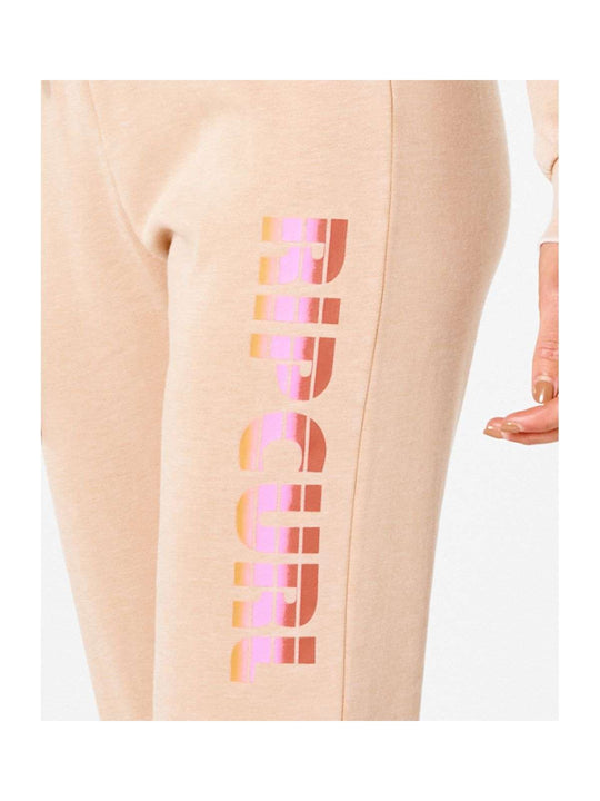 Spodnie dresowe damskie RIP CURL Wave Shapers Trackpant - beżowy - Adventure Sports
