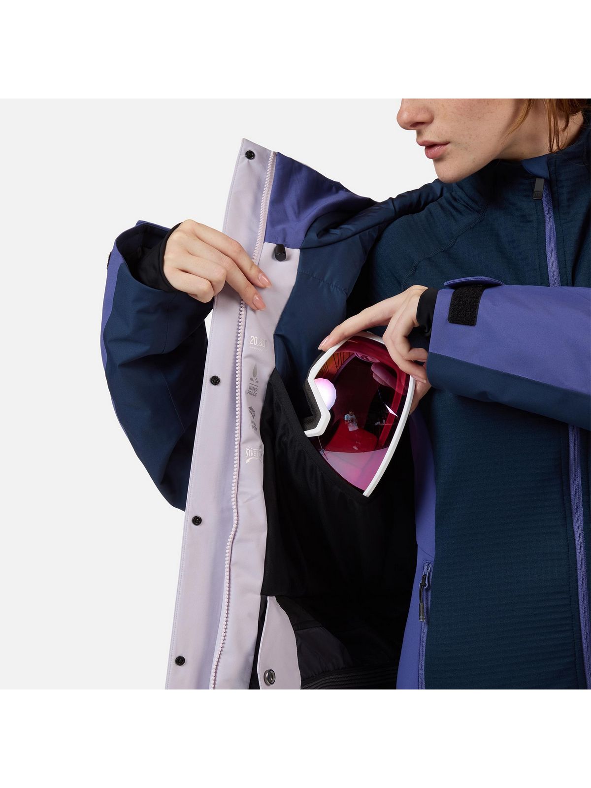 Kurtka narciarska damska ROSSIGNOL W VELIKA INSULATED JKT szara