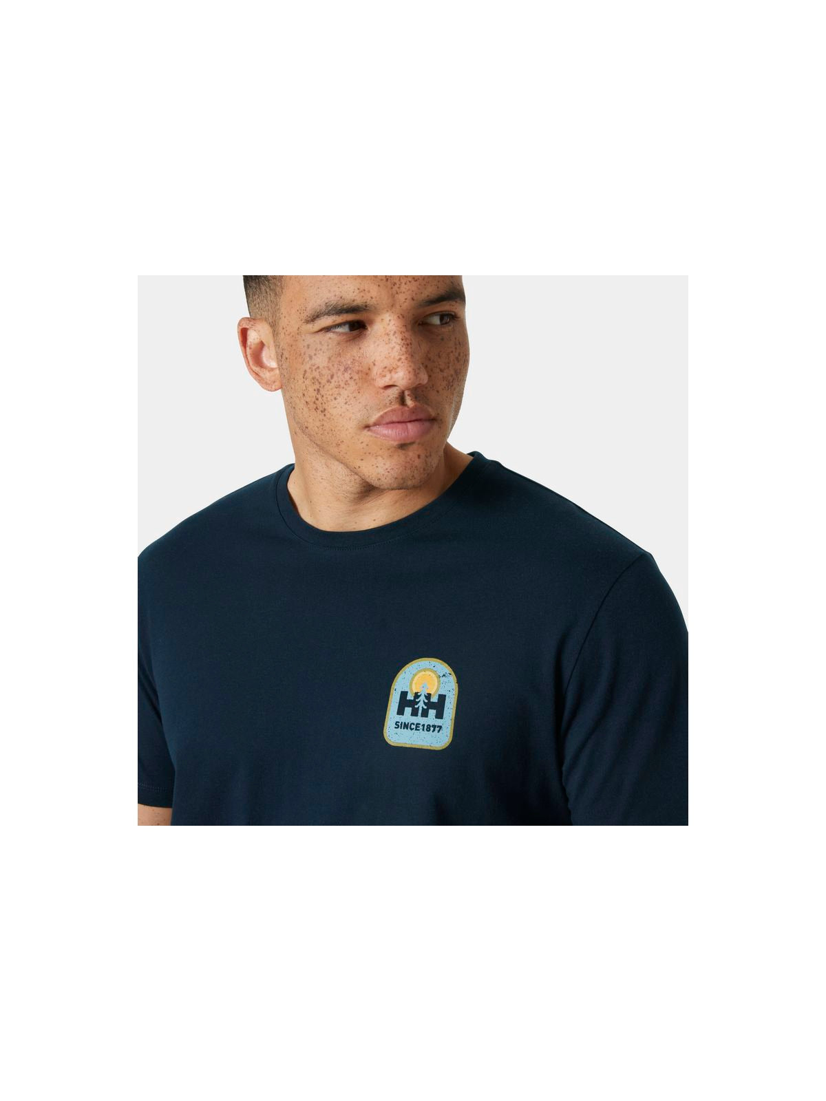 Koszulka HELLY HANSEN MASSIF GRAPHIC T-SHI granatowy - Adventure Sports