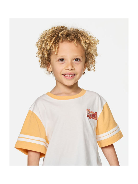Koszulka juniorska RIP CURL Paddle Out Logo Tee-Boy biała
