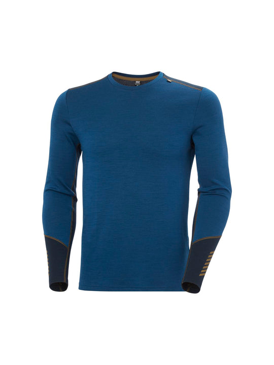Bielizna termiczna męska HELLY HANSEN LIFA MERINO MIDWEIGHT CREW granatowa
