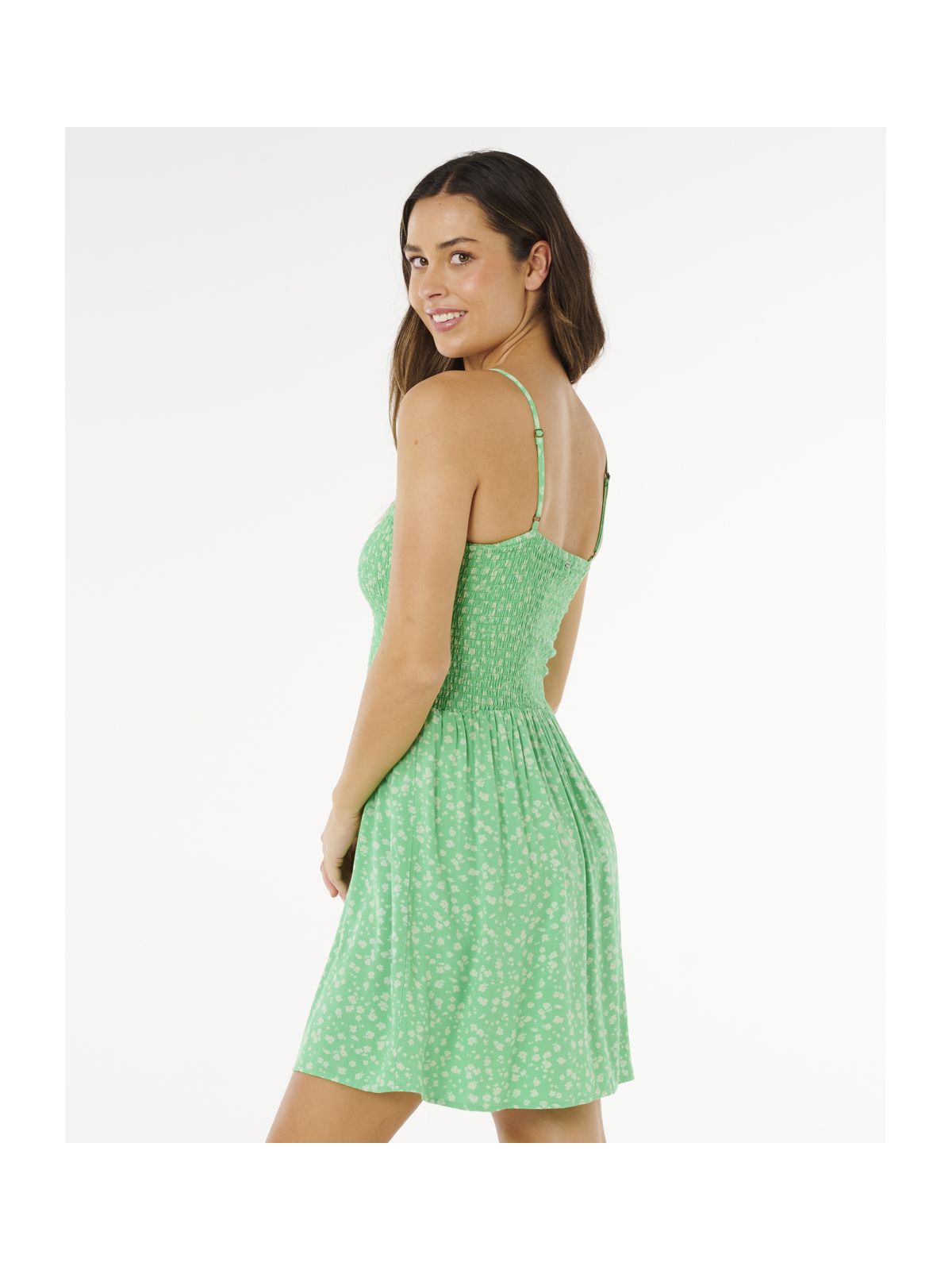 Sukienka RIP CURL Surf Side Shirred Dress zielona
