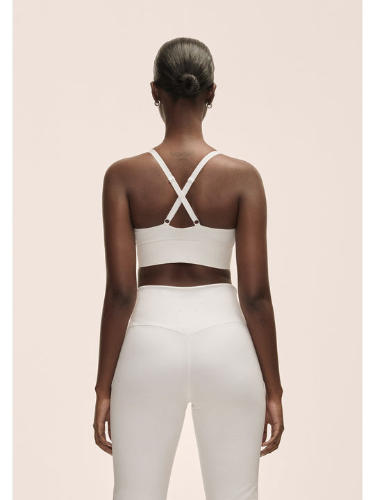 Stanik treningowy CASALL Wrap Sports Bra biały kolor biały
