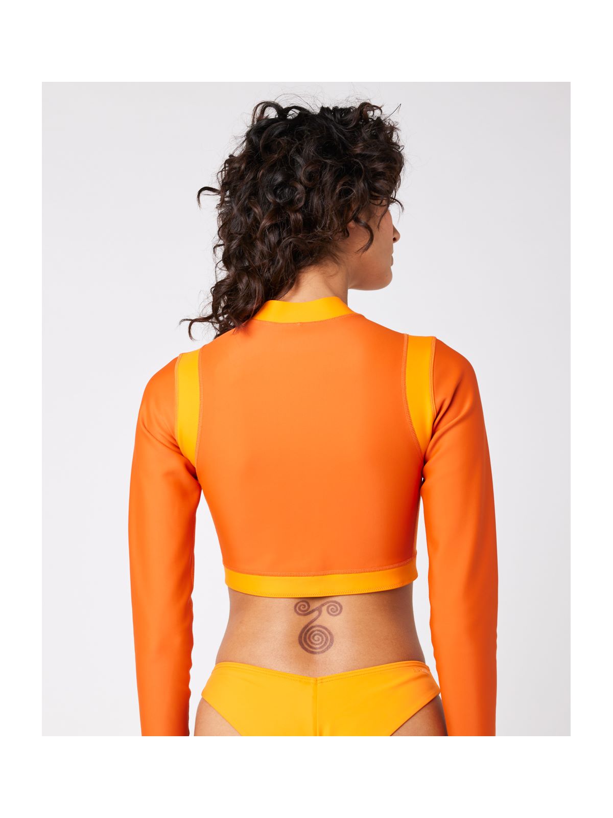 Top RIP CURL Mirage Coco Ls Crop Zipped pomarańczowy - Adventure Sports