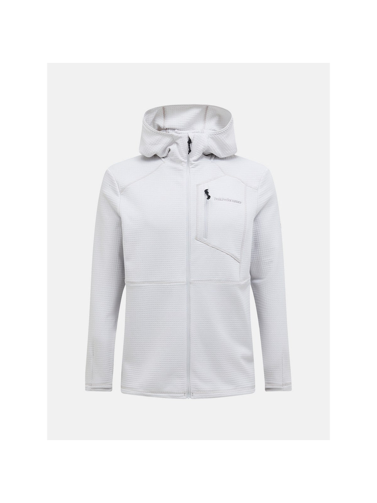 Bluza PEAK PERFORMANCE M Trail Polartec Zip Hood biały
