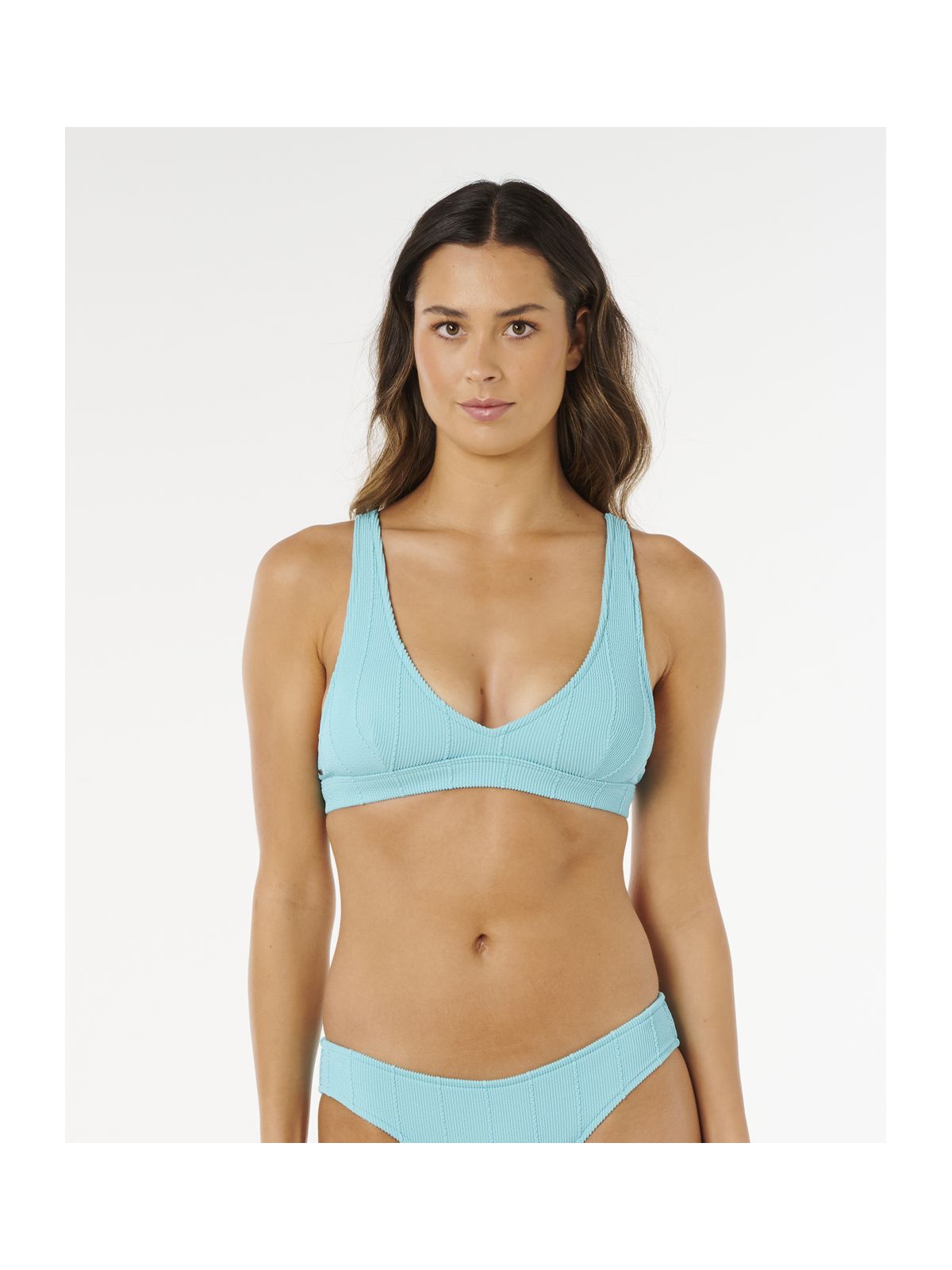 Góra bikini RIP CURL Vibe Surf Multi Fit V Neck niebieska