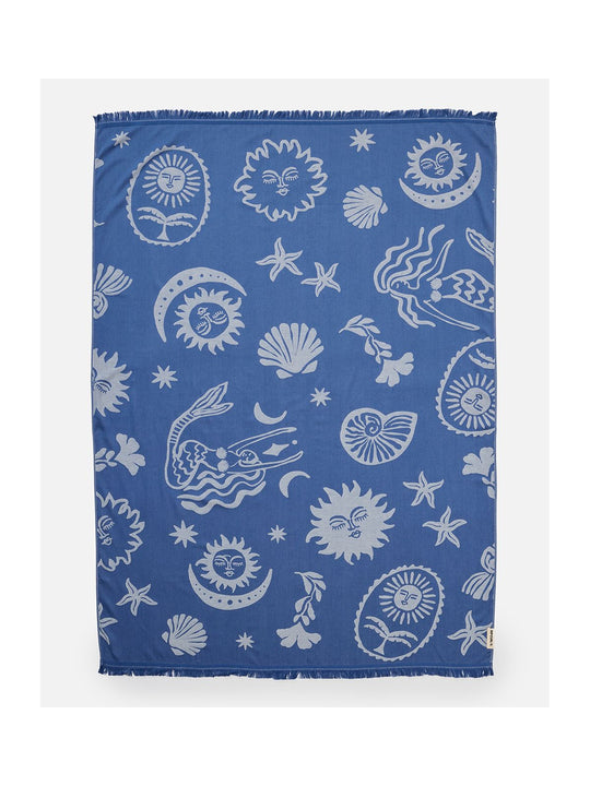 Ponczo damskie RIP CURL Mixed Summer Jumbo Towel granatowe
