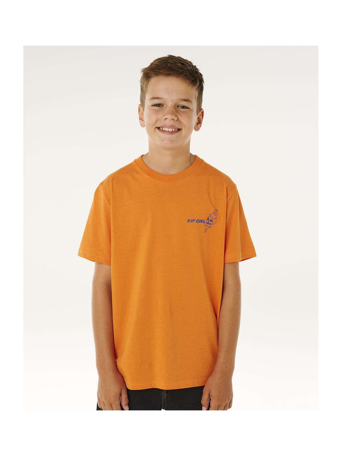 Koszulka chłopięca RIP CURL Eternal Shred Art Tee-Boy pomarańczowa