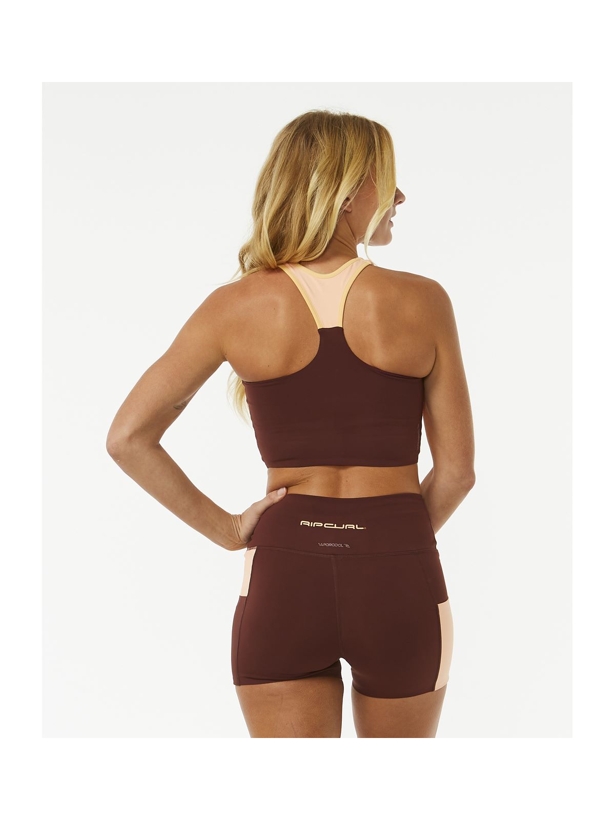 Koszulka RIP CURL Rss Revival Crop brązowy - Adventure Sports