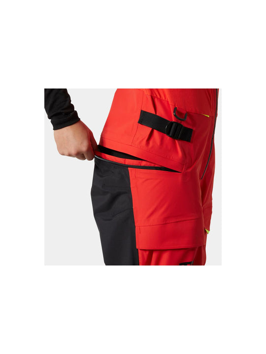 Spodnie damskie HELLY HANSEN W Ægir Race Salopett Kolor czerwone
