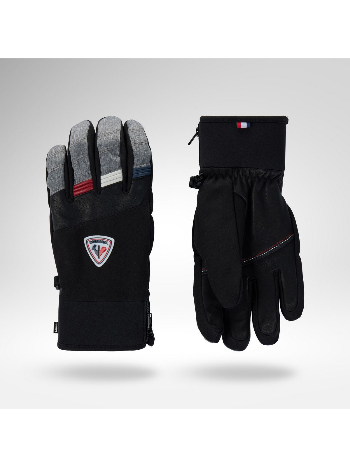 Rękawice narciarskie męskie ROSSIGNOL M Strato Ski Gloves R-Shell Dr szare