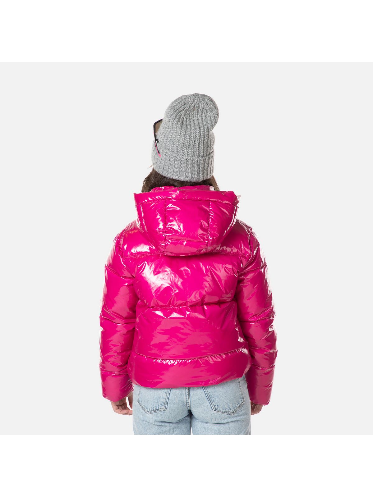 Kurtka zimowa dziewczęca Rossignol Puffy Shiny Rip-Stop Jkt różowy - Adventure Sports