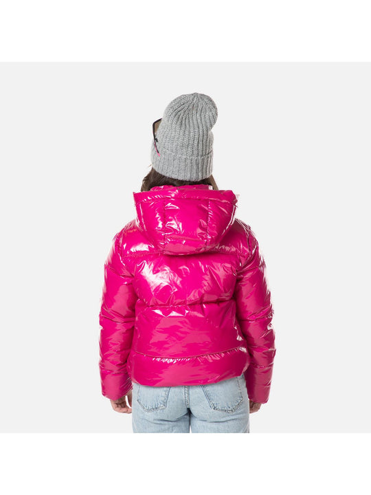 Kurtka zimowa dziewczęca Rossignol Puffy Shiny Rip-Stop Jkt różowy - Adventure Sports
