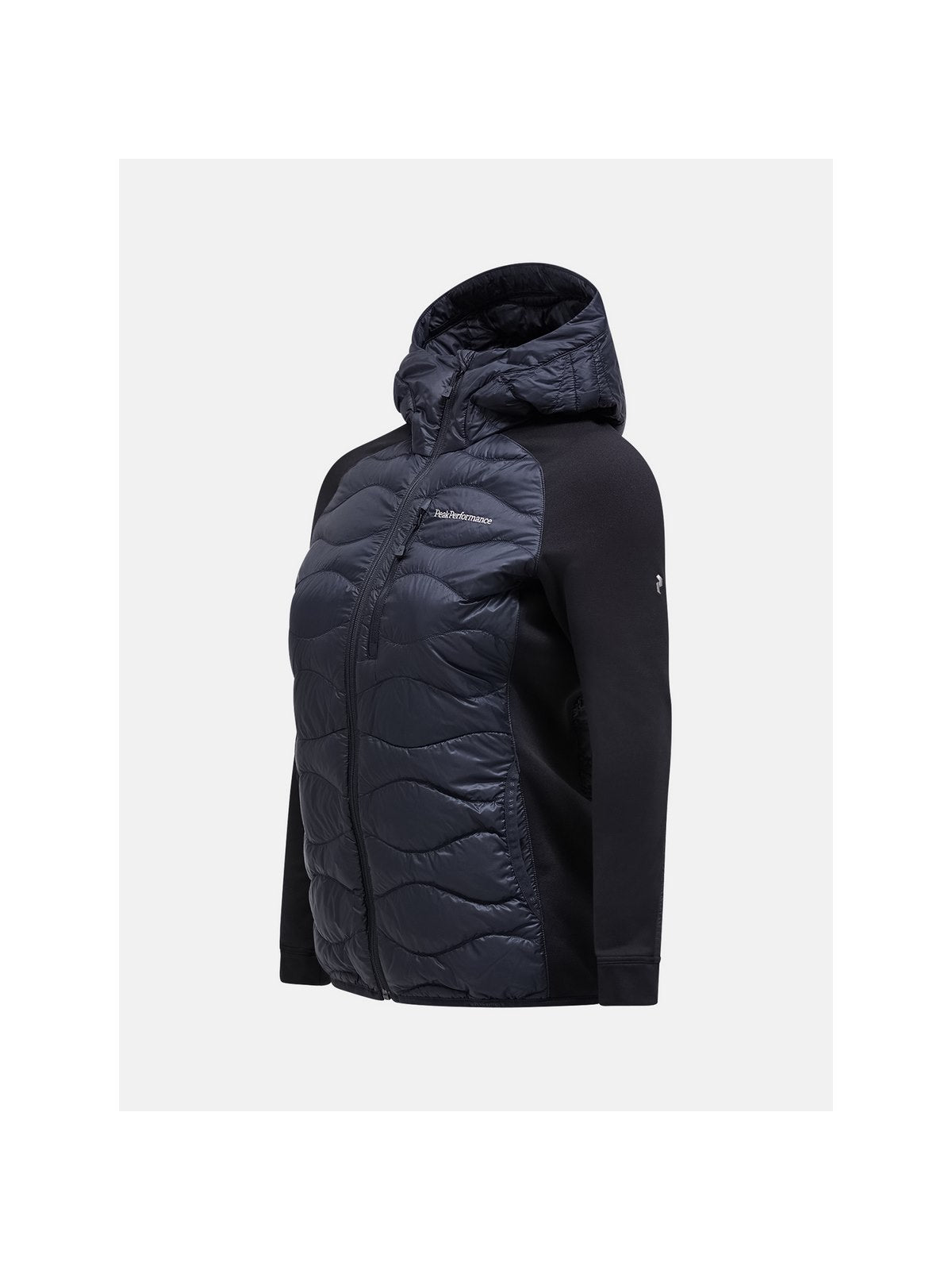 Kurtka puchowa damska Peak Performance W Helium Down Hybrid Hood czarna - narciarska - Adventure Sports