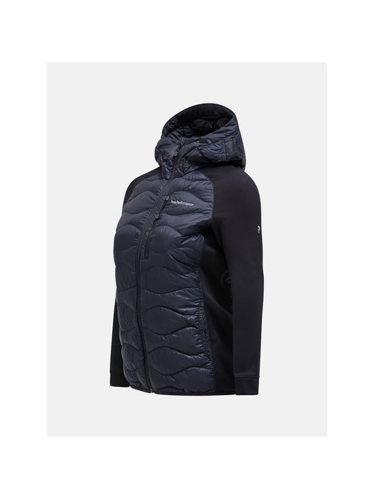Kurtka puchowa damska Peak Performance W Helium Down Hybrid Hood czarna - narciarska - Adventure Sports
