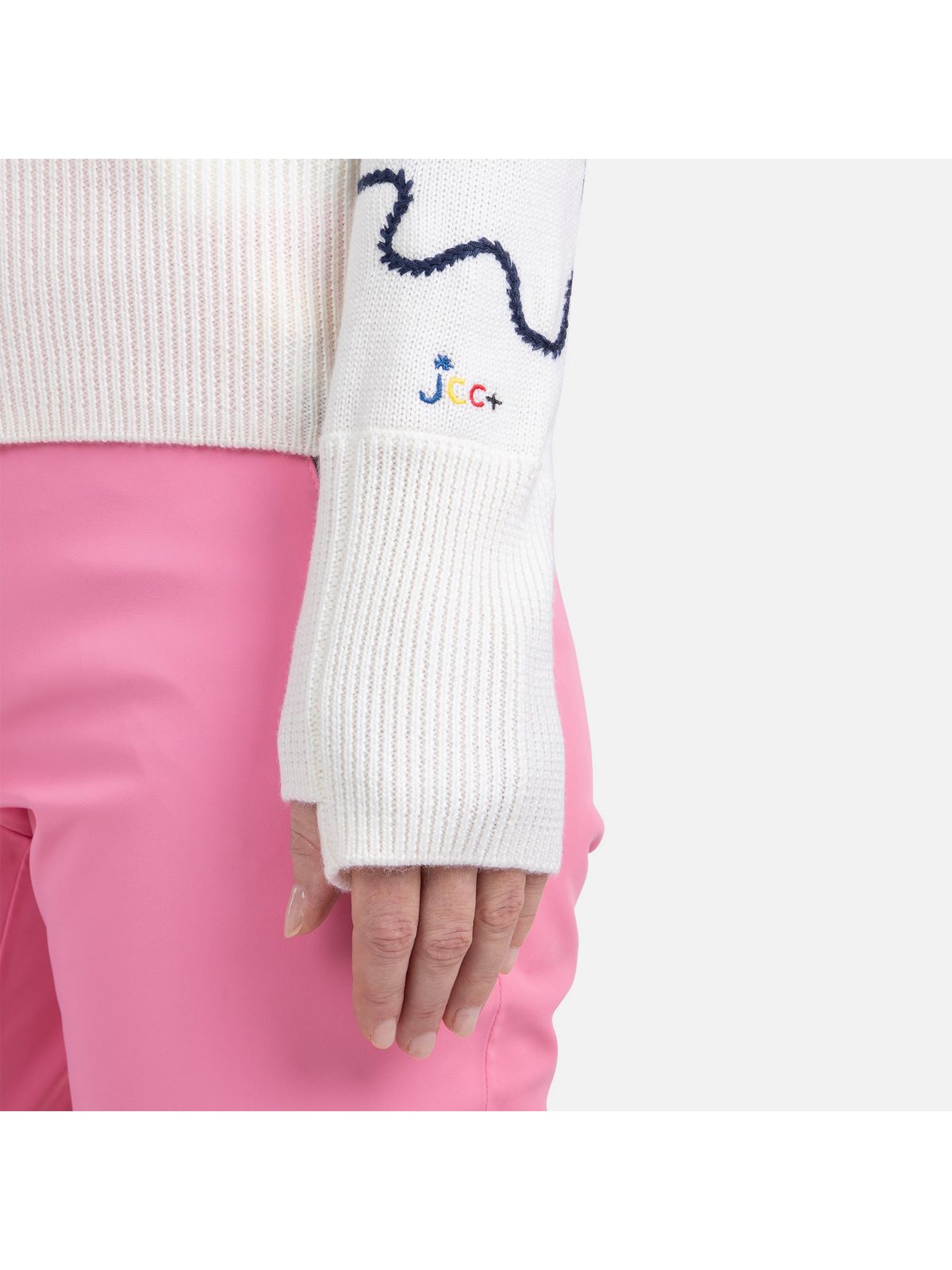 Sweter Rossignol W Jcc Roll Neck biały - Adventure Sports