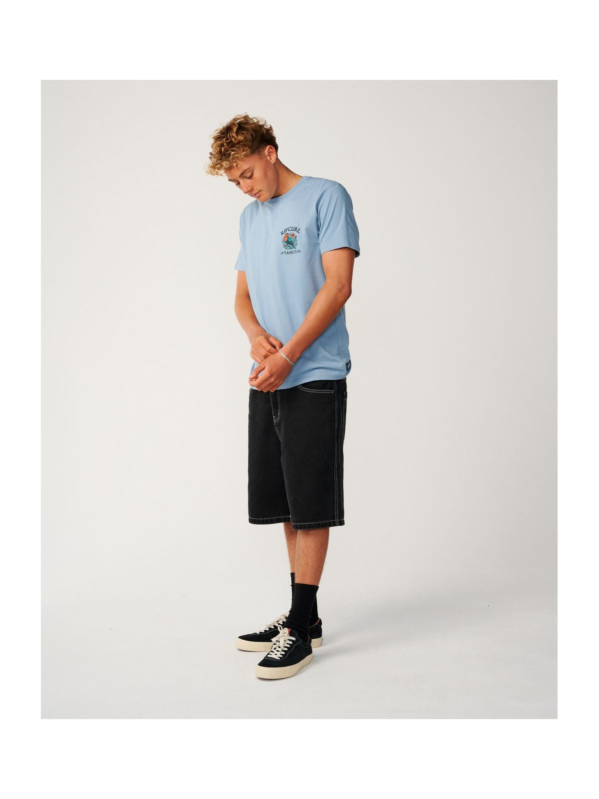 Koszulka męska RIP CURL Desti Animals niebieska
