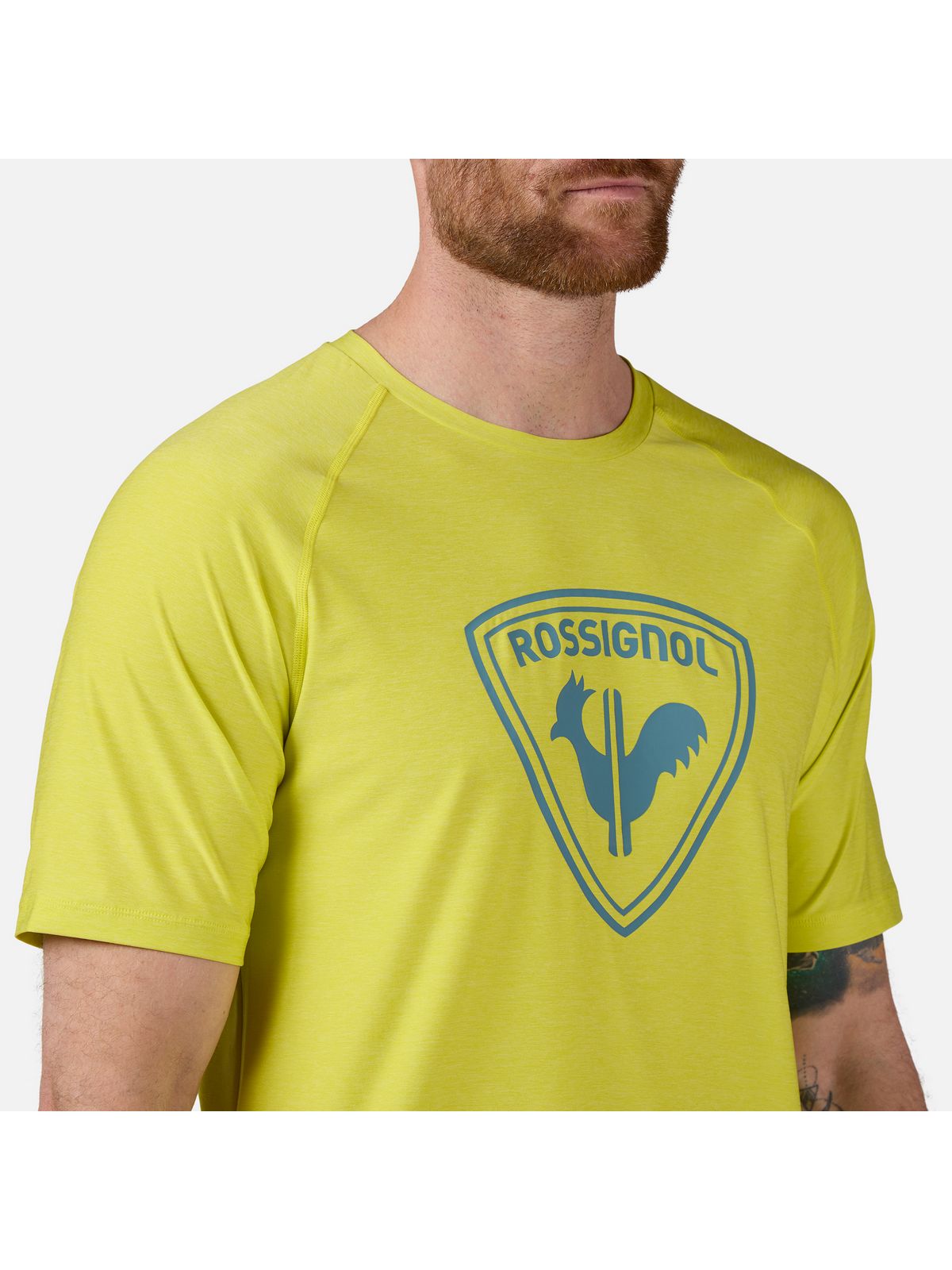 Koszulka treningowa męska ROSSIGNOL Westweg Shield Tee zielony - Adventure Sports