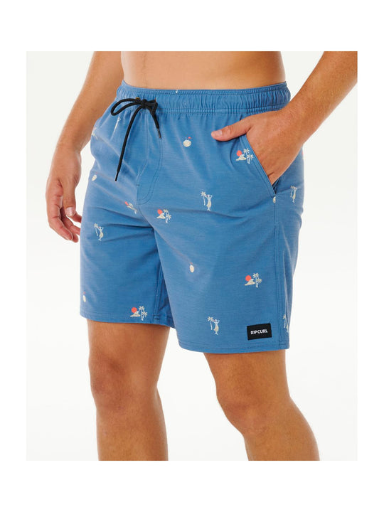 Boardshorty męskie RIP CURL Skelly Breach Volley niebieskie
