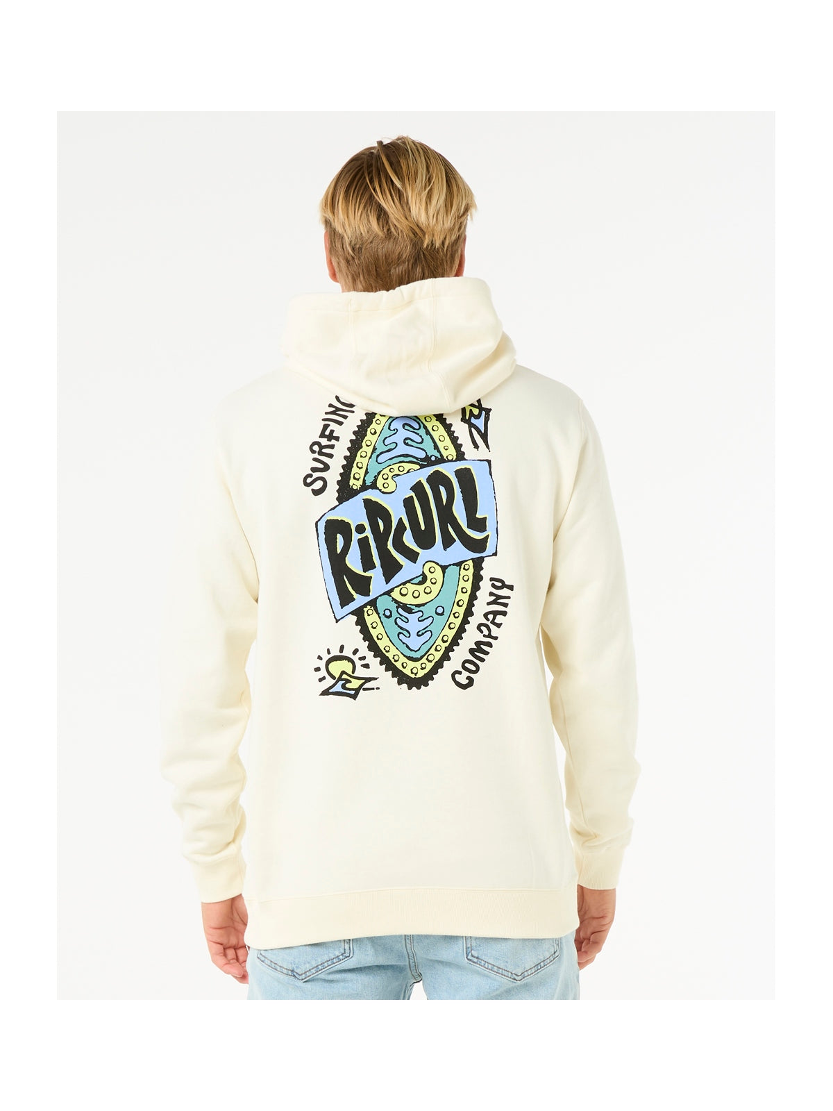 Bluza męska z kapturem RIP CURL Shield Hood biała
