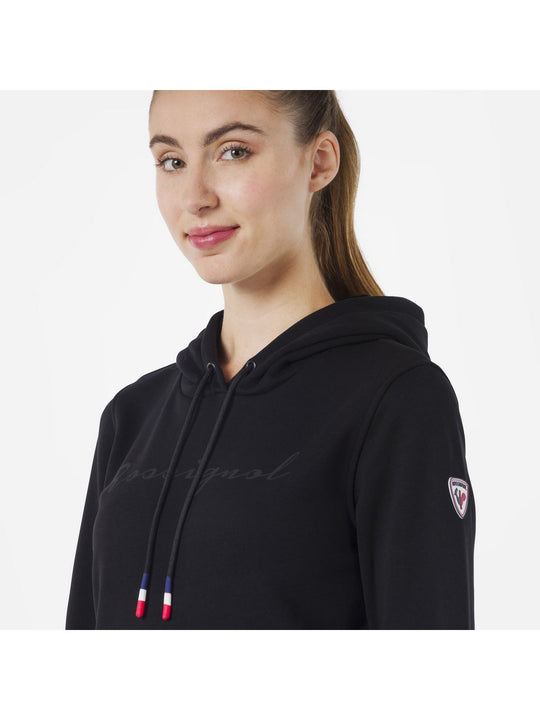 Bluza Rossignol W Logo Sweat Hood Fl czarny - Adventure Sports
