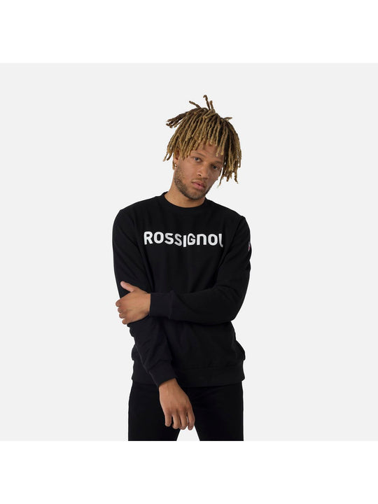 Bluza Rossignol LOGO SWEAT RN FL czarny - Adventure Sports
