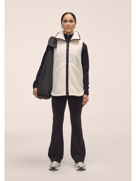 Kamizelka damska CASALL High Collar Pile Vest kolor biały

