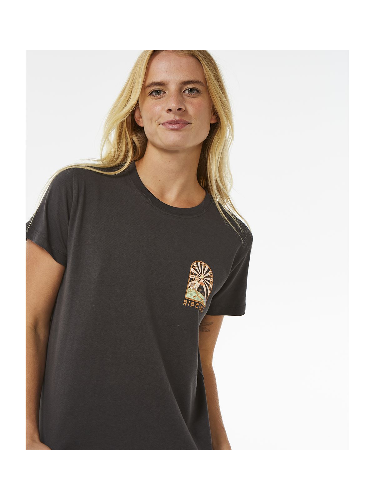 Koszulka RIP CURL Magic Bay Standard Tee czarny - Adventure Sports