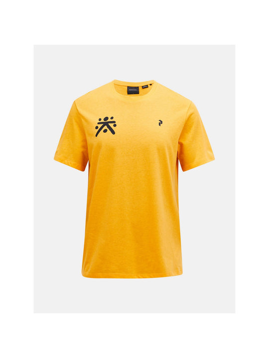 Koszulka PEAK PERFORMANCE Explore Graphic Tee Men pomarańczowy - Adventure Sports
