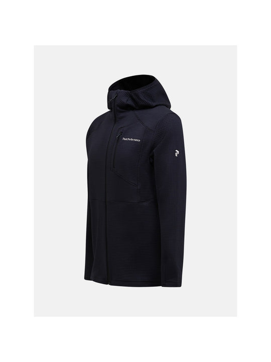 adventuresports bluza-peak-performance-m-trail-polartec-zip-hood-czarny-g80169020-050 tyl
