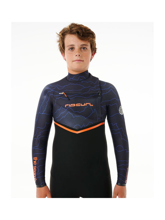 Pianka surfingowa dziecięca RIP CURL Kids Flashbomb 4/3 C/Zip fioletowy - Adventure Sports
