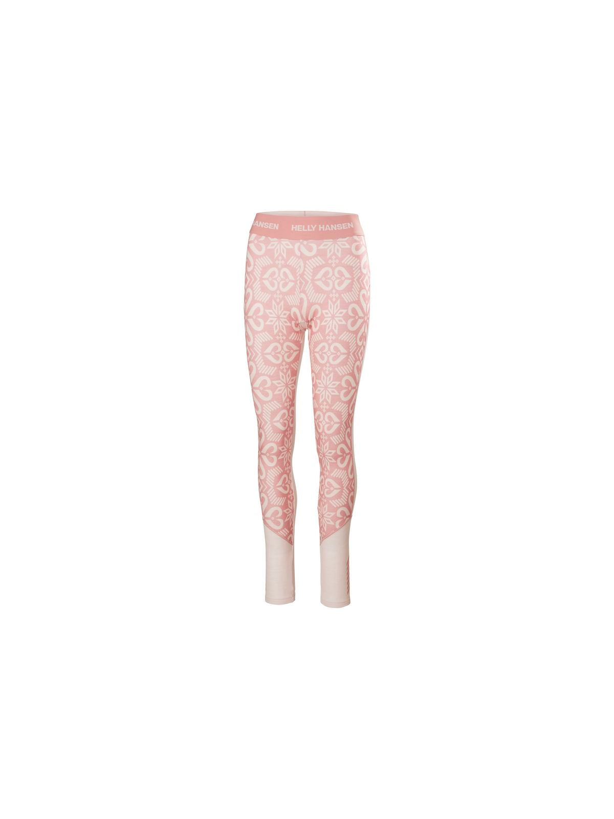 Spodnie damskie HELLY HANSEN W Lifa Merino Midweight Graphic Pant kolor różowy