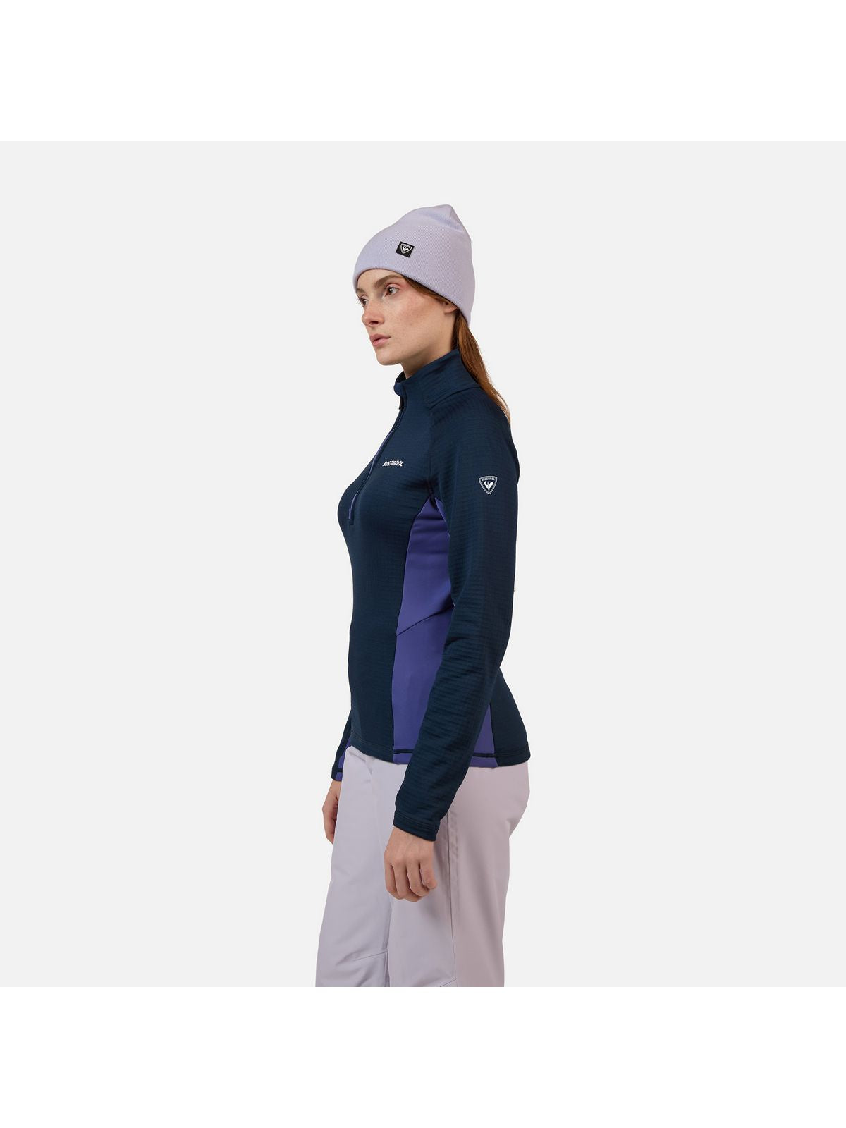 Bluza damska ROSSIGNOL W Blackside Mix HZ Fleece niebieska